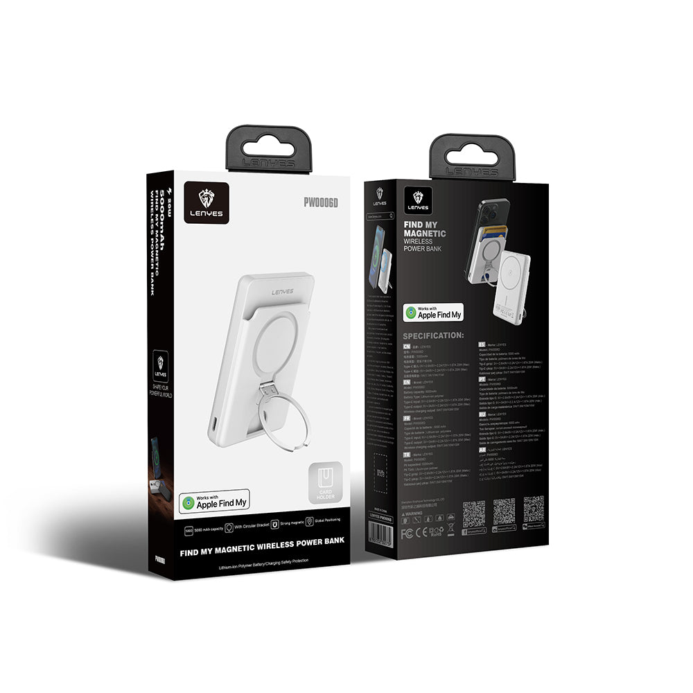 Leneys PW0006D MagSafe Power Bank – 15W/20W Charging Leneys PW0006D MagSafe Power Bank – 15W/20W Charging