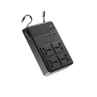 مشترك كهرباء Powerology 2500W بـ4 منافذ وكوابل مدمجة
