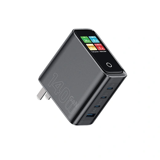 WiWU 140W Intelligent Display GaN Charger 3C1A Wi-G028