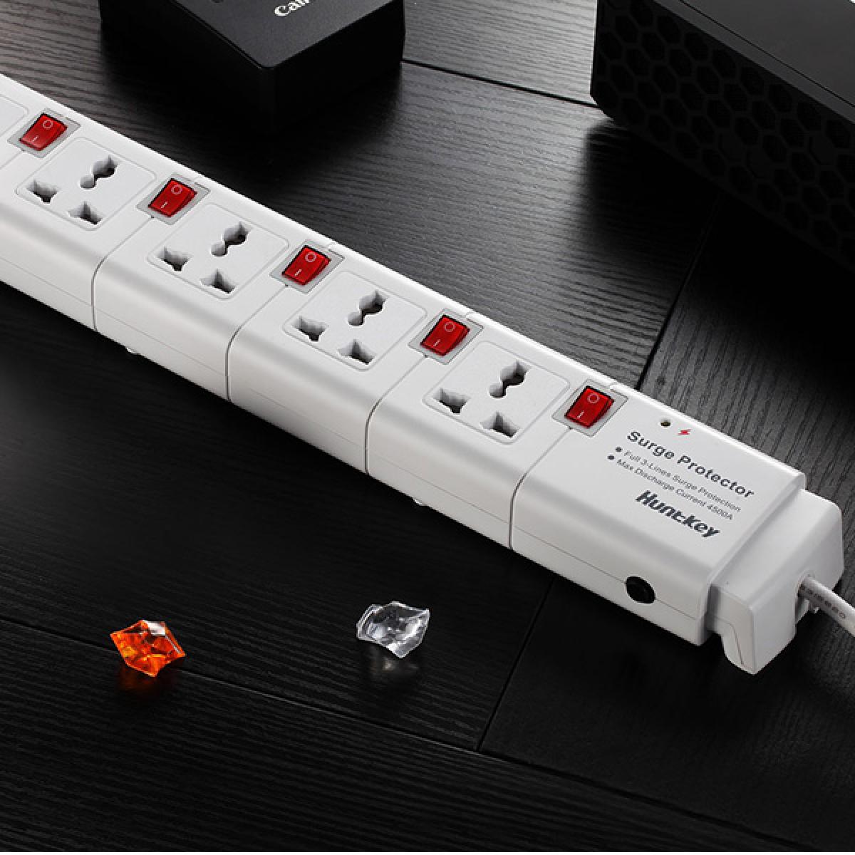 Huntkey 5-Outlets Power Strip with 3m Cable Huntkey 5-Outlets Power Strip with 3m Cable