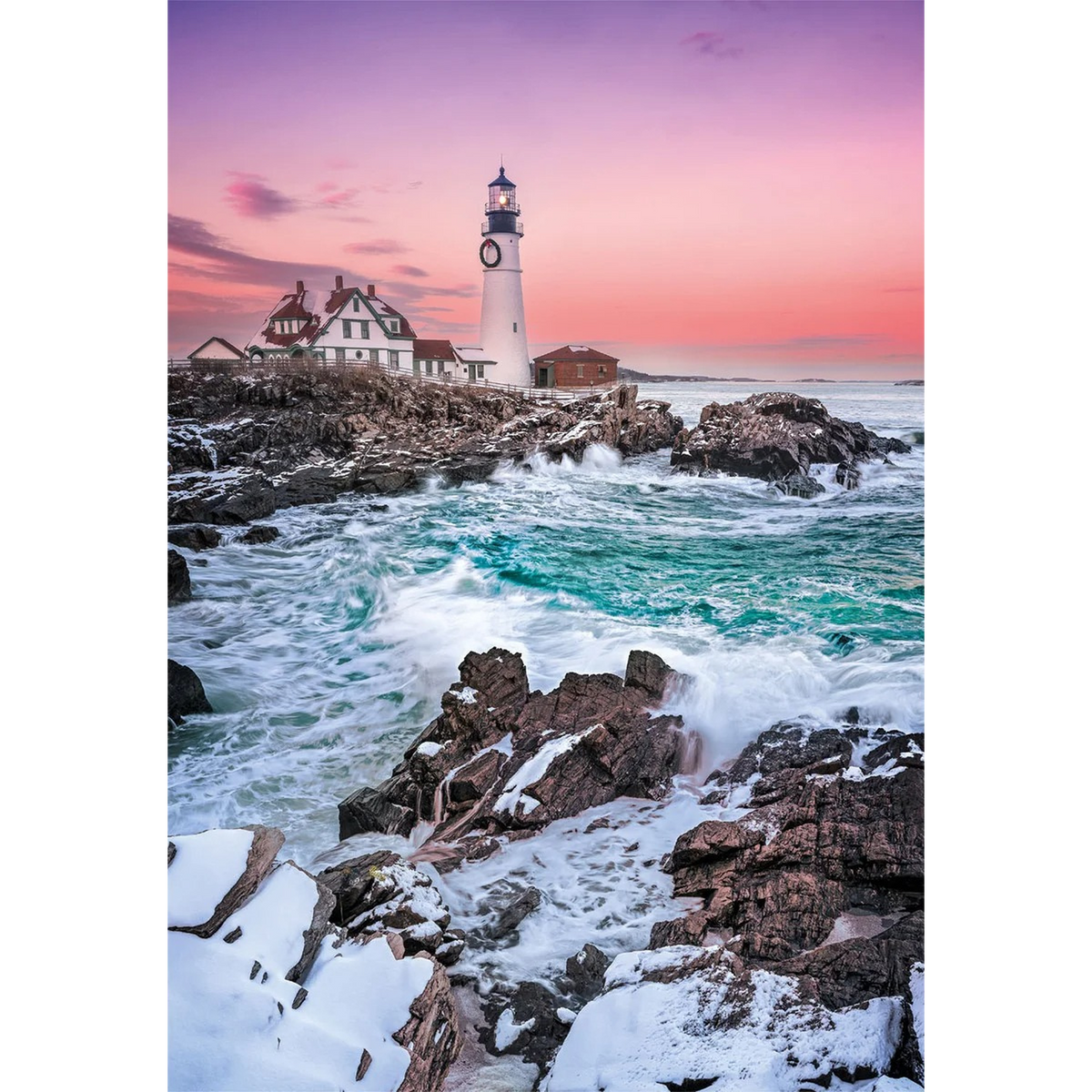 Clementoni First Snow AT Portland Head Jigsaw Puzzle – 1000 Pieces