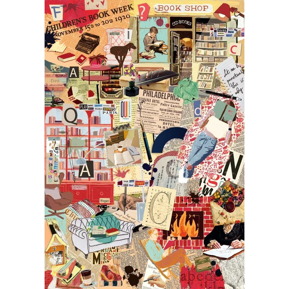 Clementoni More IS More – Books-Writing CO Jigsaw Puzzle – 1000 Pieces