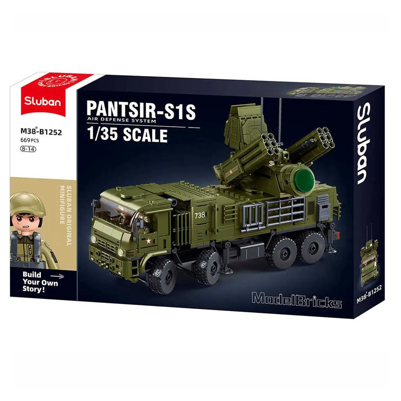 Sluban Pantsir S1S 1:35 | 669 قطعة نموذج مضاد جوّي