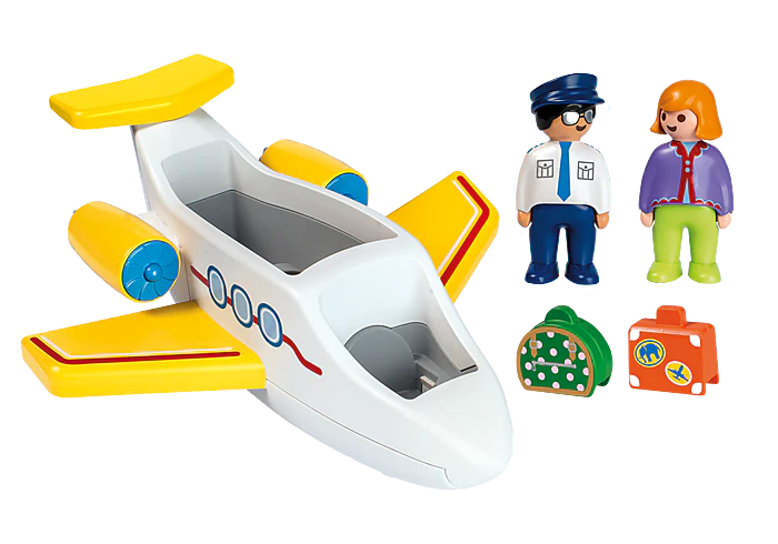 Playmobil 1.2.3 Airplane with Passenger