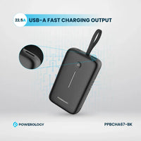 Powerology 20000mAh Power Bank with PD30W & QC3.0 Fast Charging