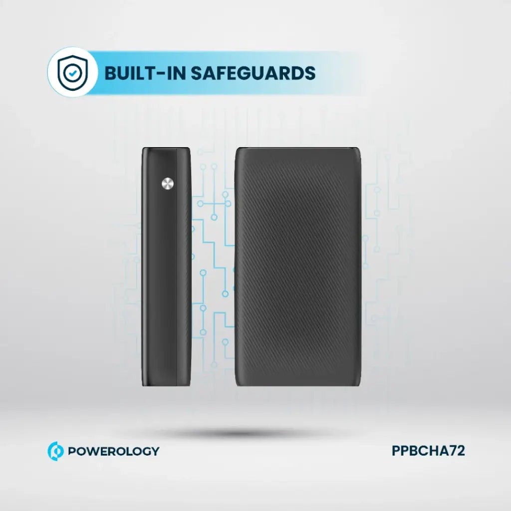 Powerology 20000mAh Retractable Cable Power Bank 35W Powerology 20000mAh Retractable Cable Power Bank 35W