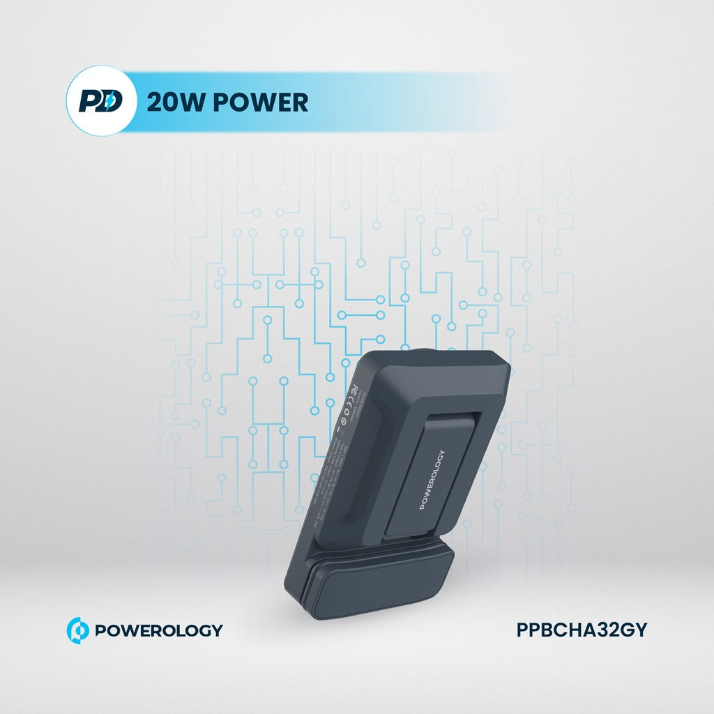 Powerology 5000mAh Magnetic Wireless Car Charger Mount Powerology 5000mAh Magnetic Wireless Car Charger Mount