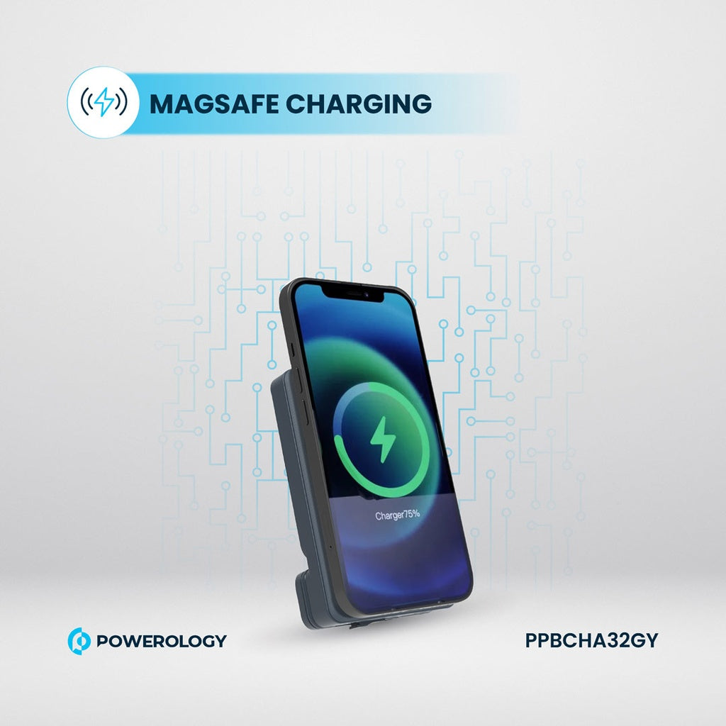 Powerology 5000mAh Magnetic Wireless Car Charger Mount Powerology 5000mAh Magnetic Wireless Car Charger Mount
