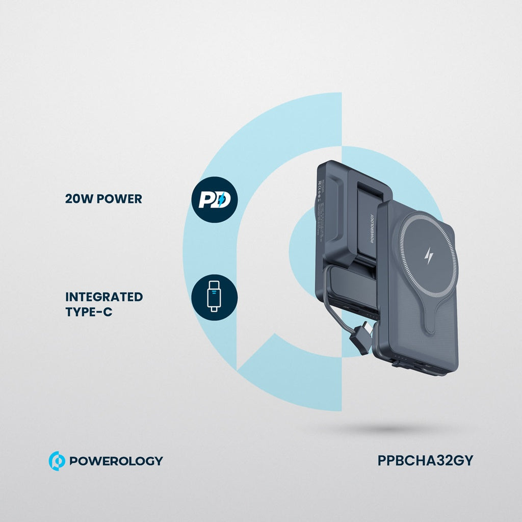 Powerology 5000mAh Magnetic Wireless Car Charger Mount Powerology 5000mAh Magnetic Wireless Car Charger Mount