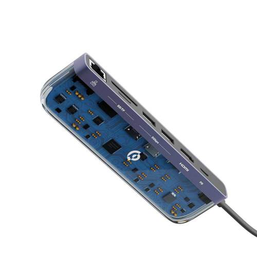 Powerology 7-in-1 Multi Hub – Crystalline Series USB-C Adapter Powerology 7-in-1 Multi Hub – Crystalline Series USB-C Adapter