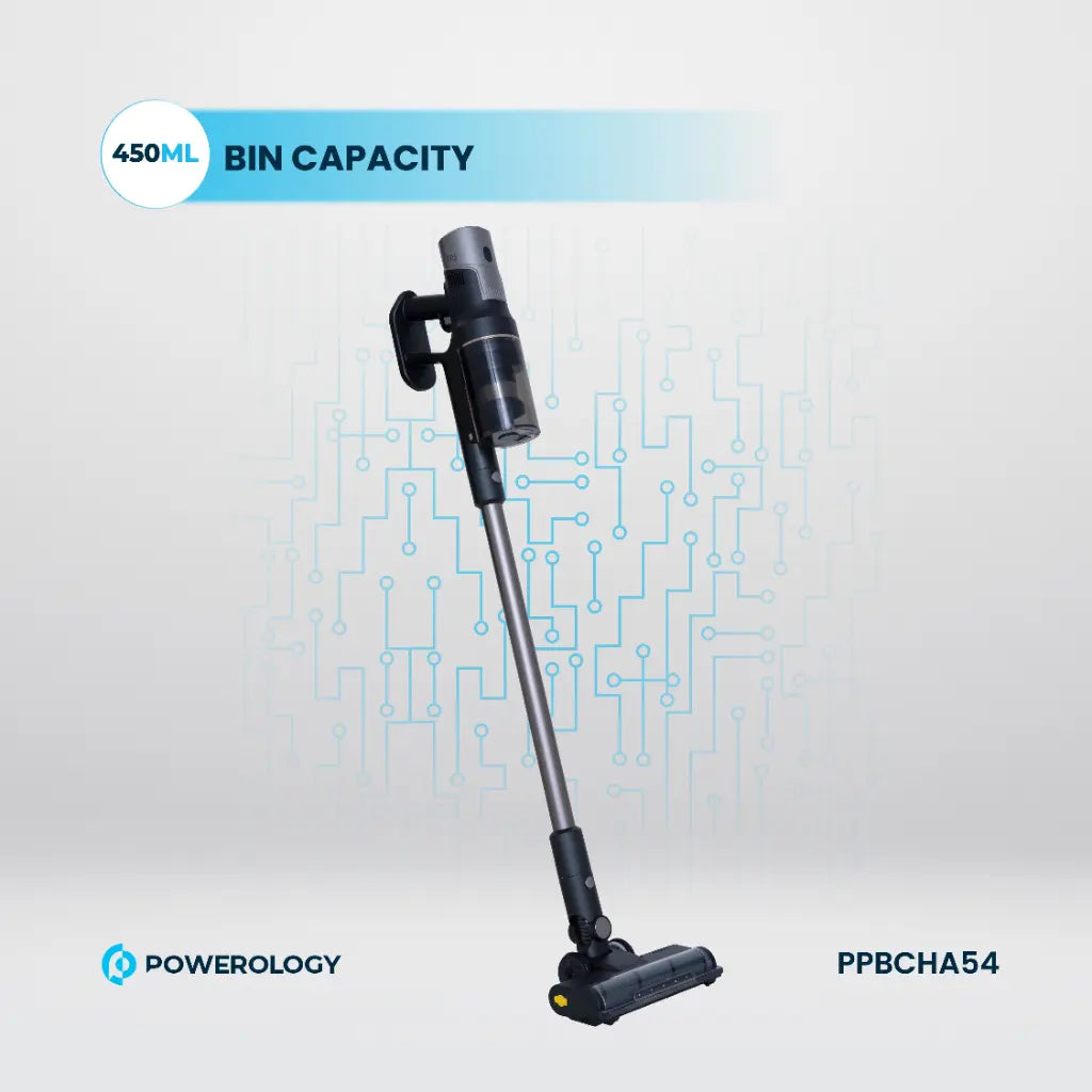 Powerology Cordless Vacuum with Auto Disposal & Charging – Black Powerology Cordless Vacuum with Auto Disposal & Charging – Black