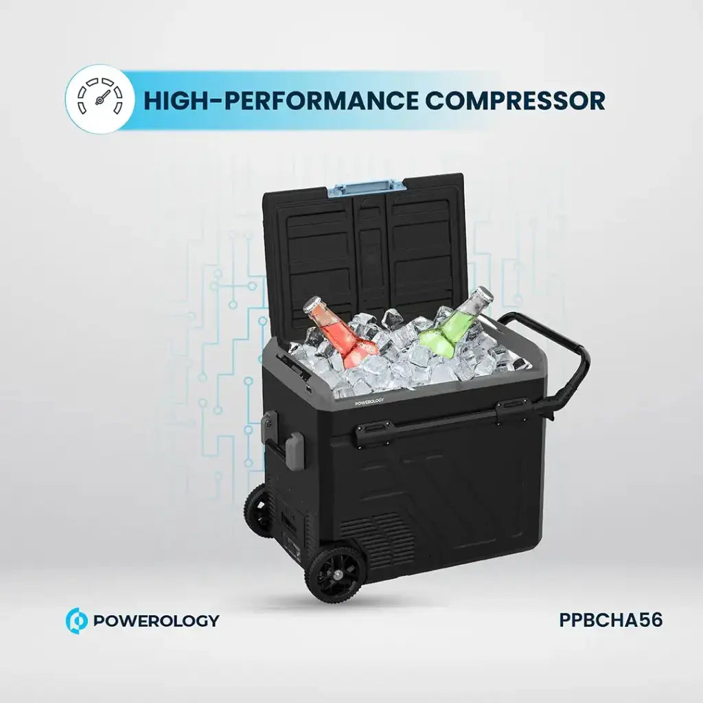 Powerology Dual Compartment Smart Fridge & Freezer 60Lattery Powerology Dual Compartment Smart Fridge & Freezer 60Lattery
