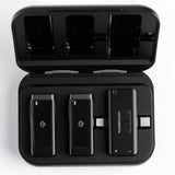 Powerology MFI Dual Connector Wireless Lavalier Microphone x2 Mic 2000mAh – Black