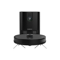 Powerology Smart Robot Vacuum & Mop with Cleaning Station – Black