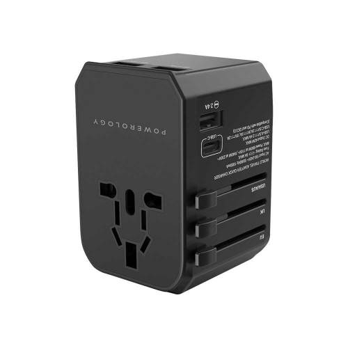 Powerology Universal USB-A Charger | 3-Port Fast Charging Powerology Universal USB-A Charger | 3-Port Fast Charging