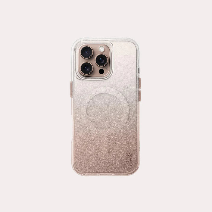 كفر UNIQ COEHL LUMINO لهاتف iPhone 16 Pro 6.3 Mag Rose Gold