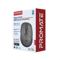 ماوس لاسلكي Promate Blix-3M صامت مع اتصال متعدد الأجهزة