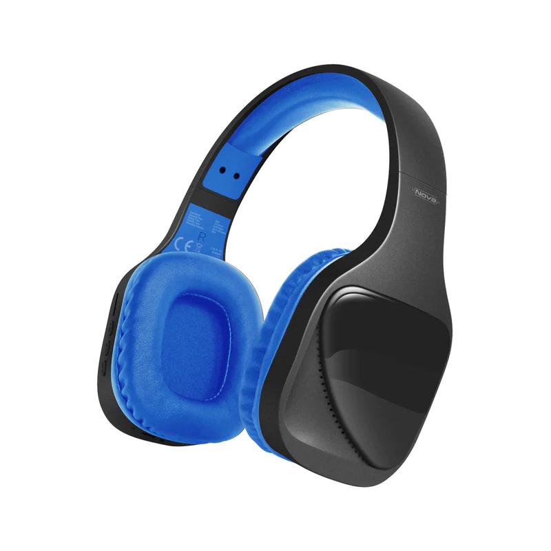 Promate Nova Wireless Headphones with Hi-Fi & Deep Bass - Blue
