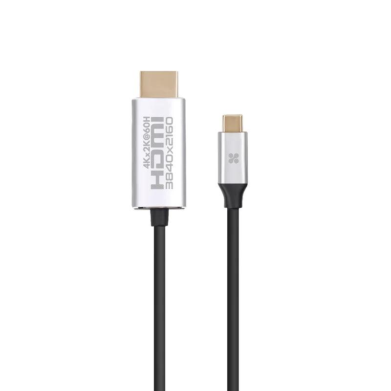 Promate USB C to HDMI Cable UltraHD 4K & 60Hz Clarity - Black