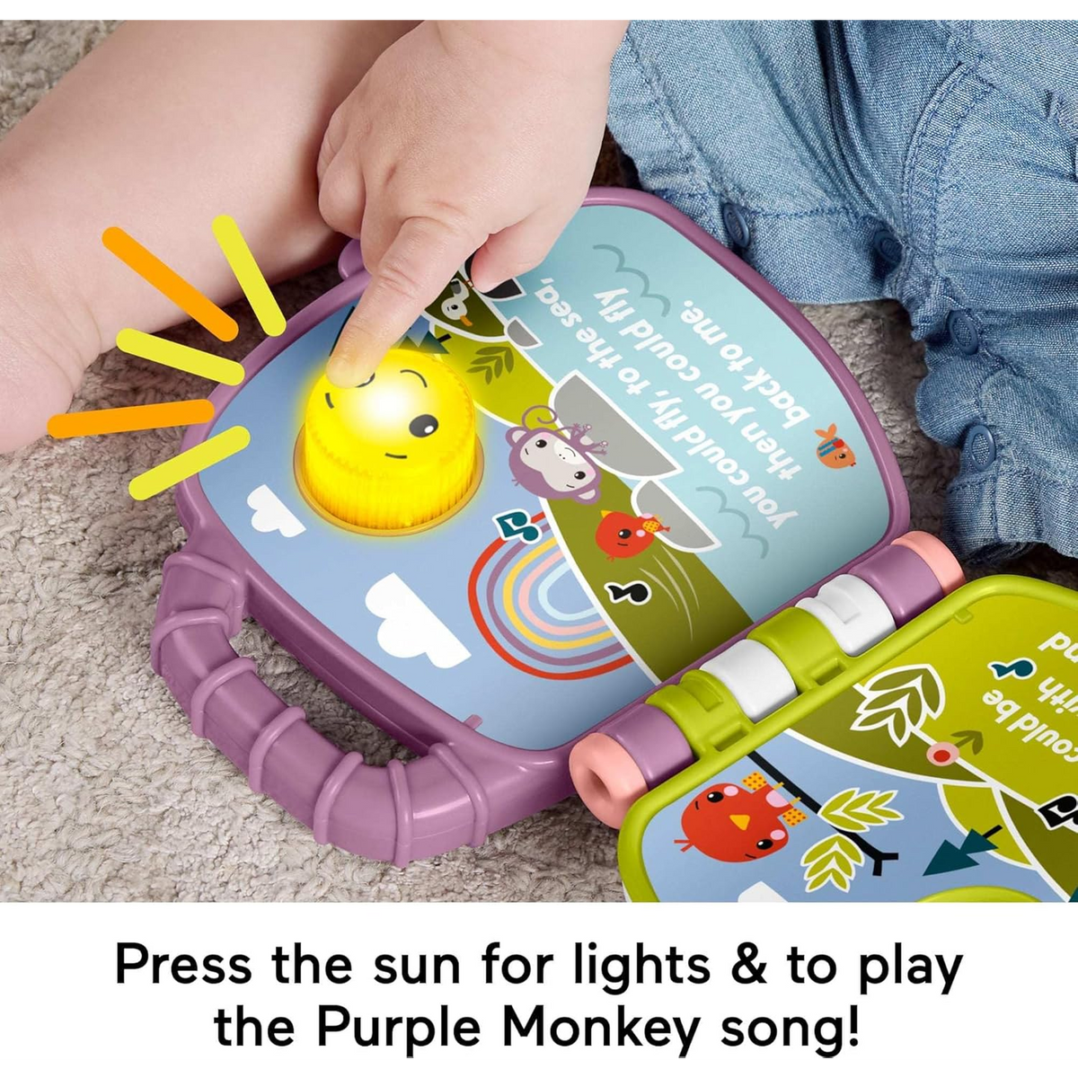 Fisher-Price Purple Monkey Book