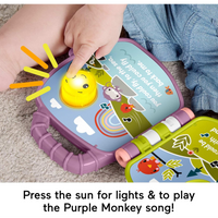 Fisher-Price Purple Monkey Book