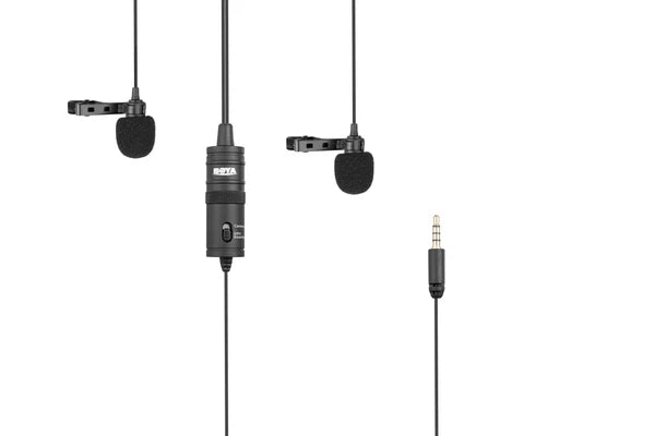 BOYA BY-M1DM Dual Lavalier Mic for Smartphones & Cameras BOYA BY-M1DM Dual Lavalier Mic for Smartphones & Cameras