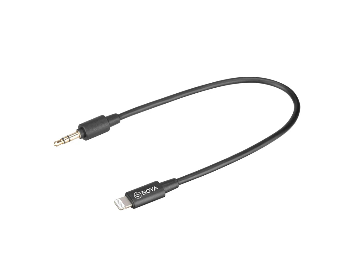 BOYA BY-M2 Lavalier Mic for iPhone – Clip-on Lightning Mic BOYA BY-M2 Lavalier Mic for iPhone – Clip-on Lightning Mic