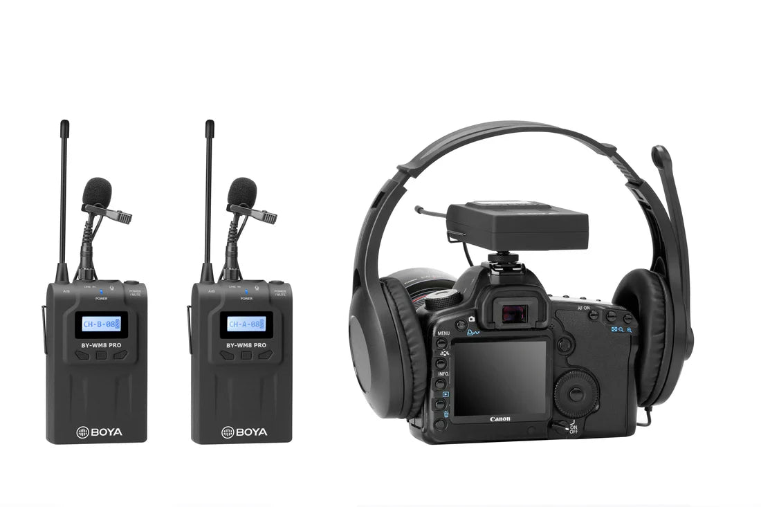 BOYA BY-WM8 Pro-K2 Dual Wireless Mic w/ 2 Transmitters BOYA BY-WM8 Pro-K2 Dual Wireless Mic w/ 2 Transmitters
