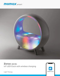 Momax Zense Ambient Light with Wireless Charging - White