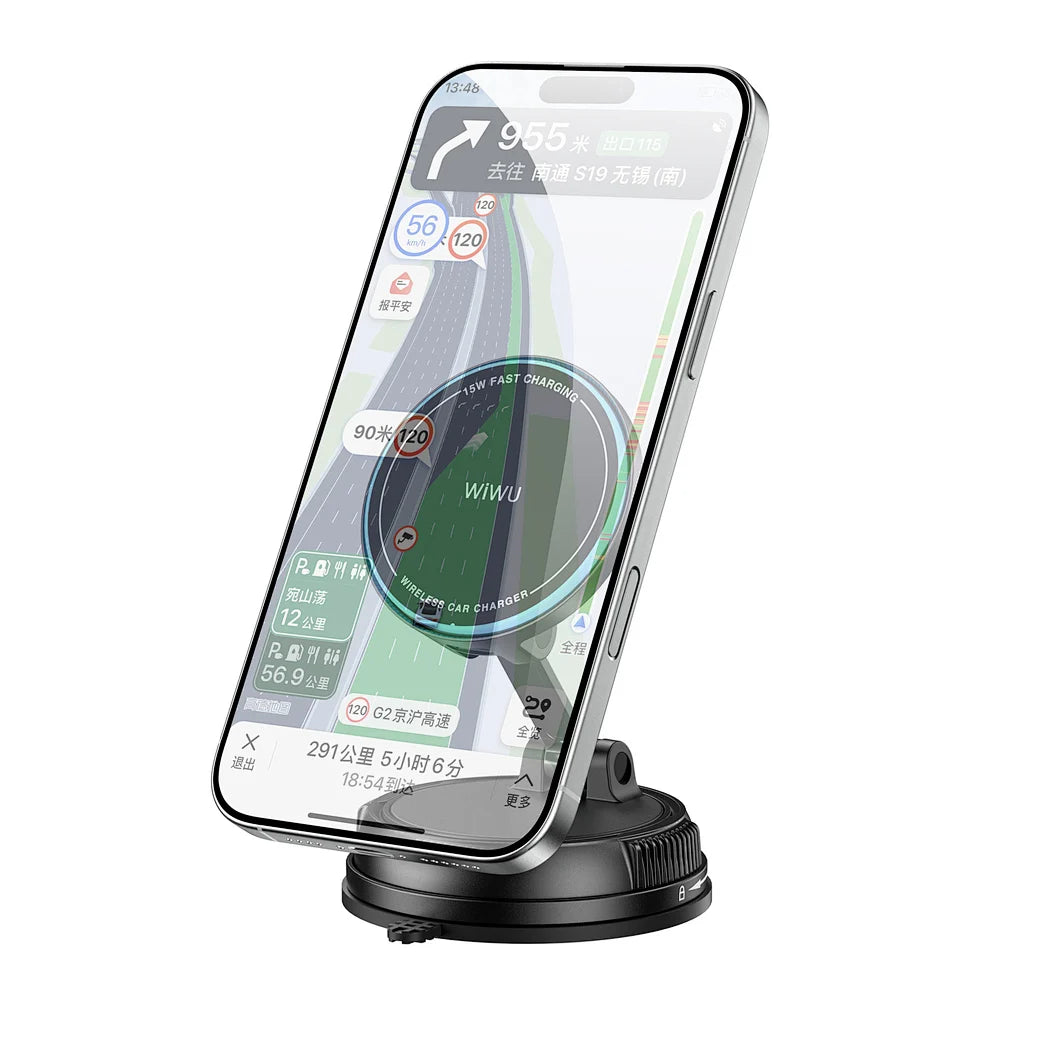 شاحن سيارة لاسلكي أوتوماتيكي عالمي بقوة 15 واط من ويوو طراز CH-326