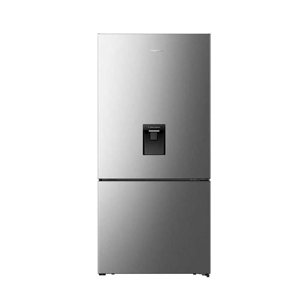 ثلاجة HISENSE 500 لتر – فريزر سفلي – موزع مياه | كفاءة A+