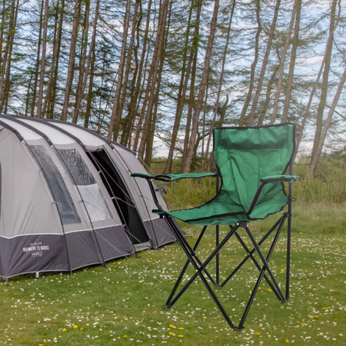 Royalford Foldable Camping Chair with Bag & Cup Holder