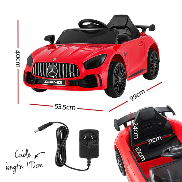 Mercedes-Benz GTR Licensed R/C Ride-On Car – 12V Battery