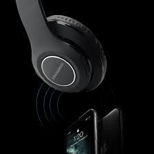Rockrose EH Bluetooth Headset Hi-Fi Stereo Foldable Design - Black Rockrose EH Bluetooth Headset Hi-Fi Stereo Foldable Design - Black