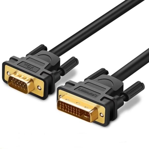 UGREEN DVI (24+5) Male to VGA Male Cable 2m (Black) 11677