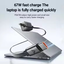 ACEFAST GaN 67W Fast Dual Port Charger with Retractable USB-C Cable | PWRup