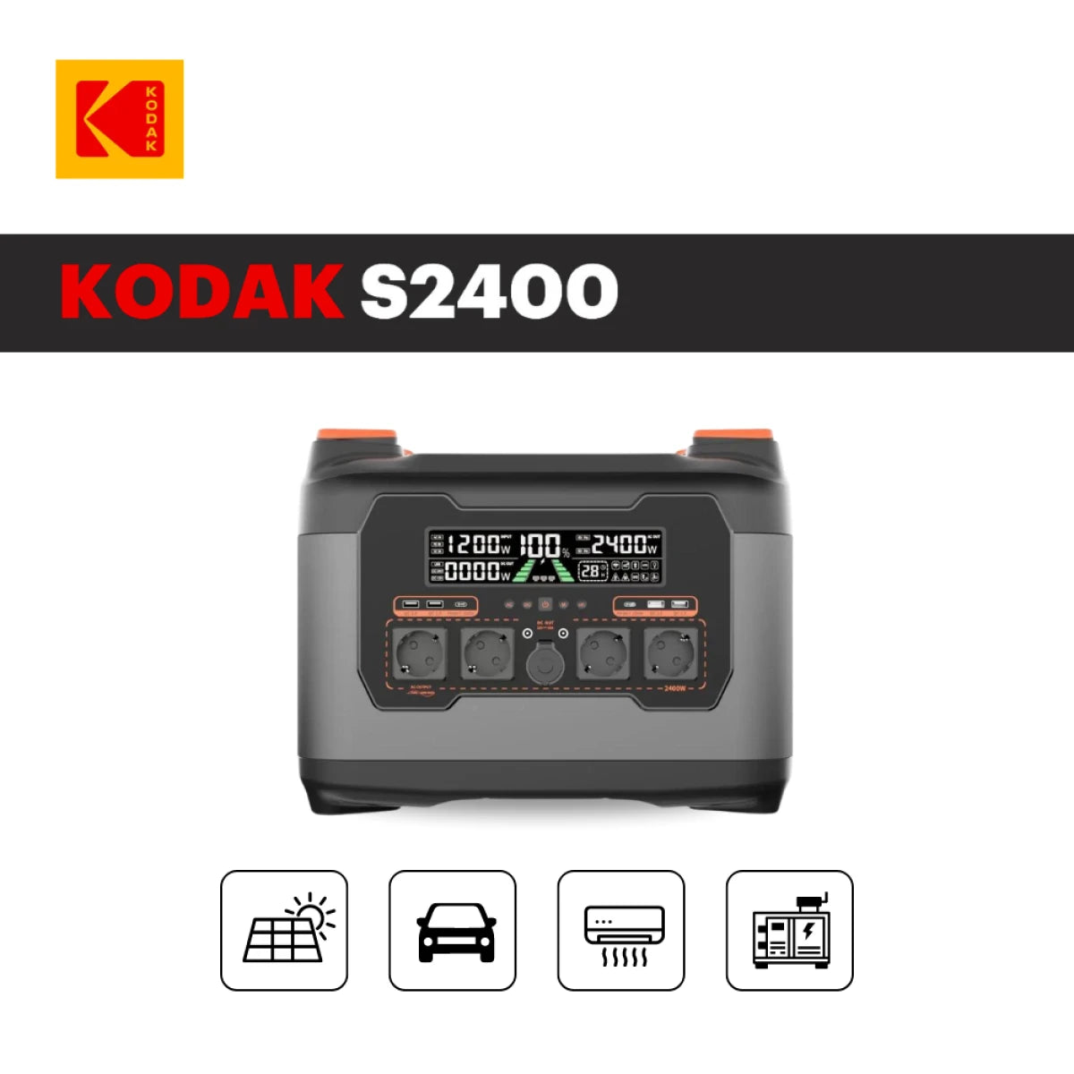 Kodak S2400 Portable Dock Power Station - 2400W