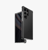 UNIQ HYBRID Galaxy S24 Ultra Combat Case – Carbon Black