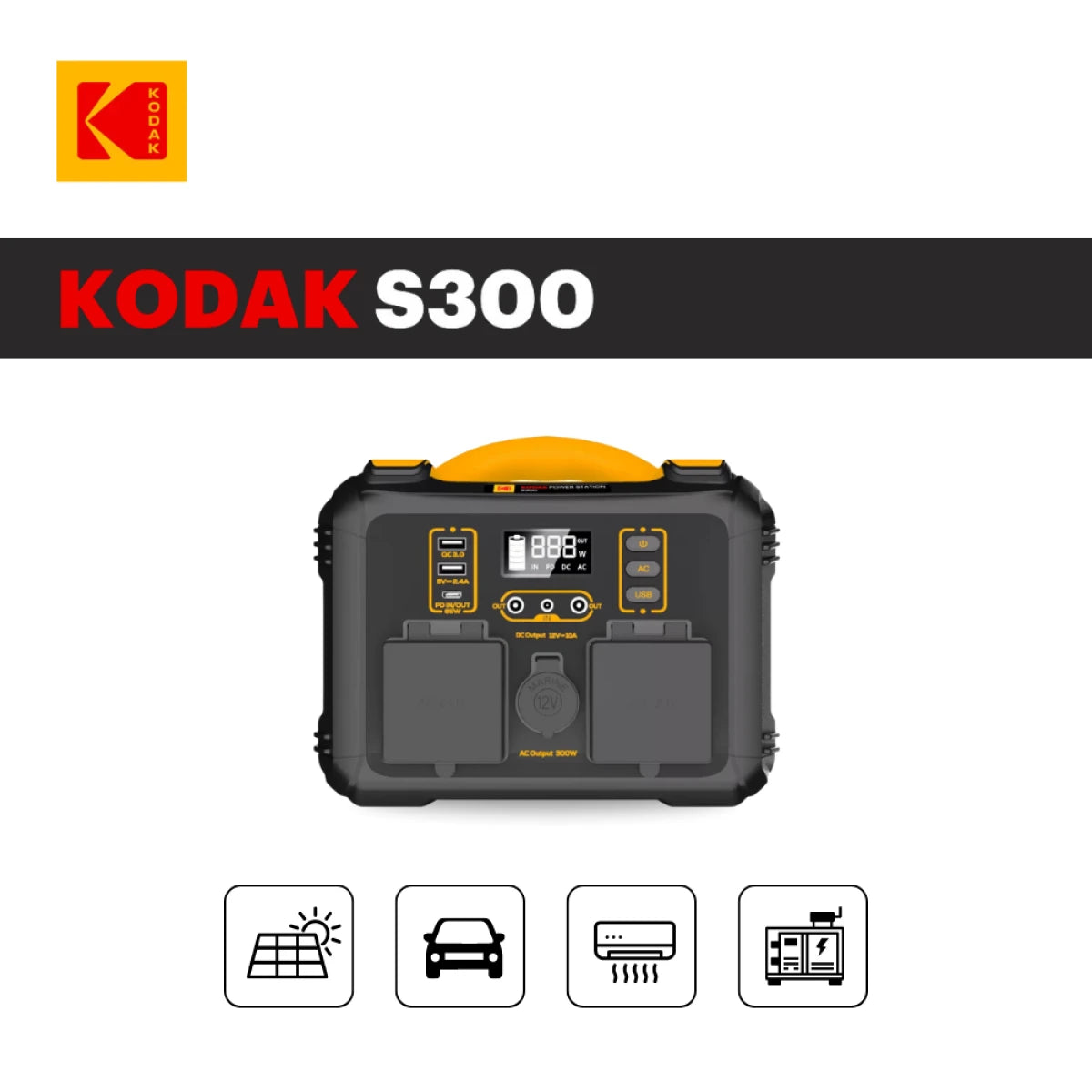 Kodak S300 Portable Dock Power Station - 300W