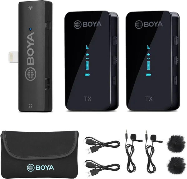 BOYA BY-XM6-S4 Dual Wireless Microphone System – 3.5mm Receiver BOYA BY-XM6-S4 Dual Wireless Microphone System – 3.5mm Receiver