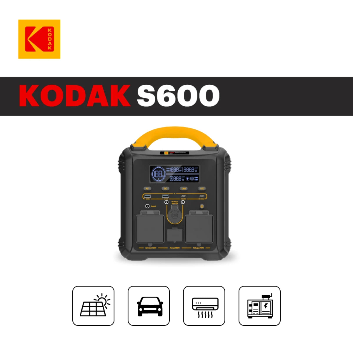 Kodak S600 Portable Dock Power Station - 600W