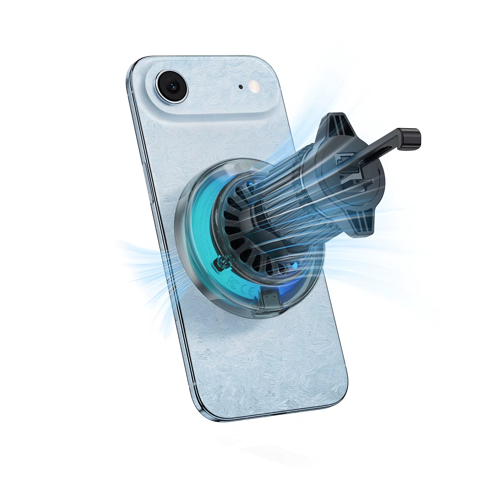 شاحن سيارة ACEFAST D61 مغناطيسي Qi2 25W تبريد RGB