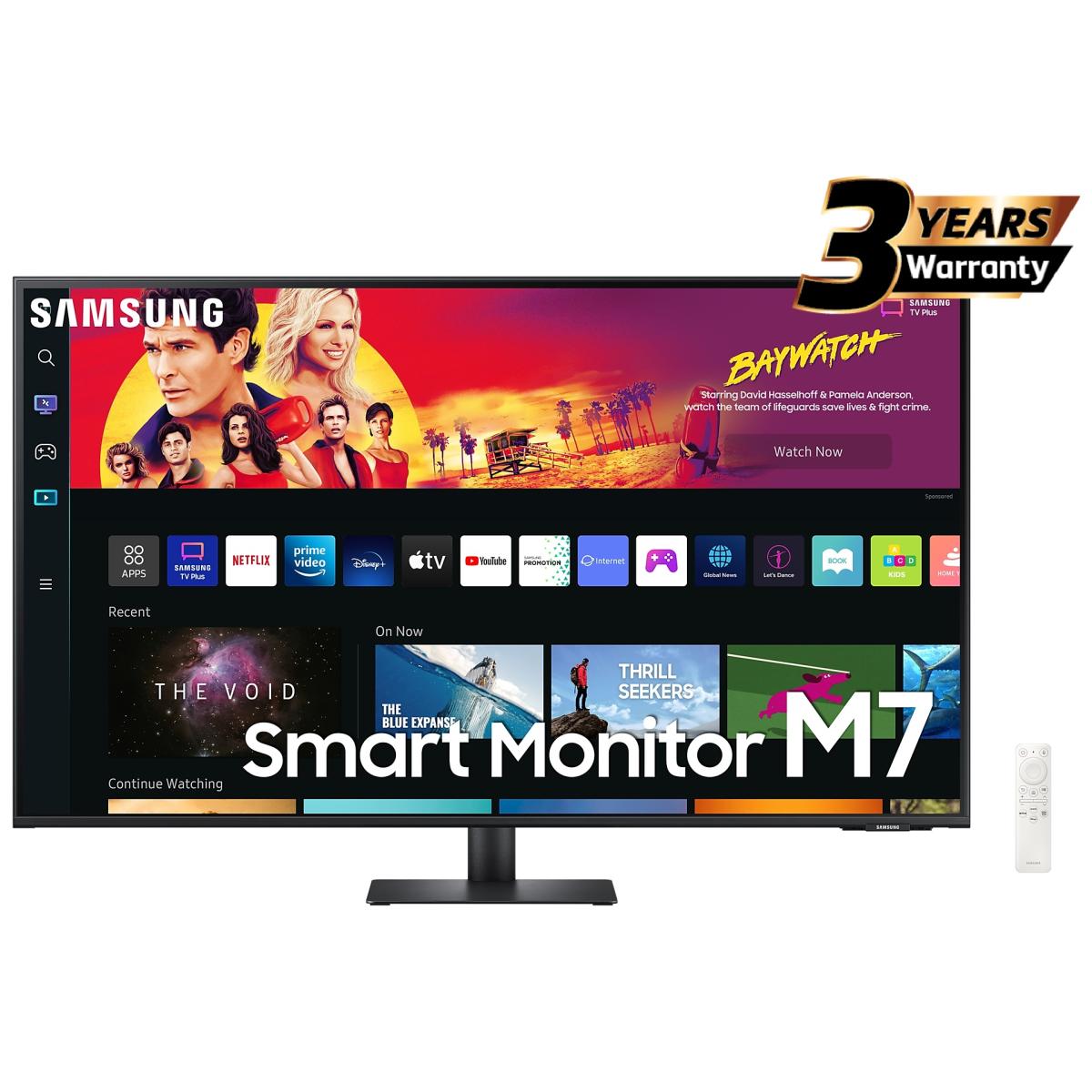 SAMSUNG M7 (BM700) 43" 4K UHD HDR10+ Smart Monitor w/ Speakers, 4ms (GTG),1B Colors