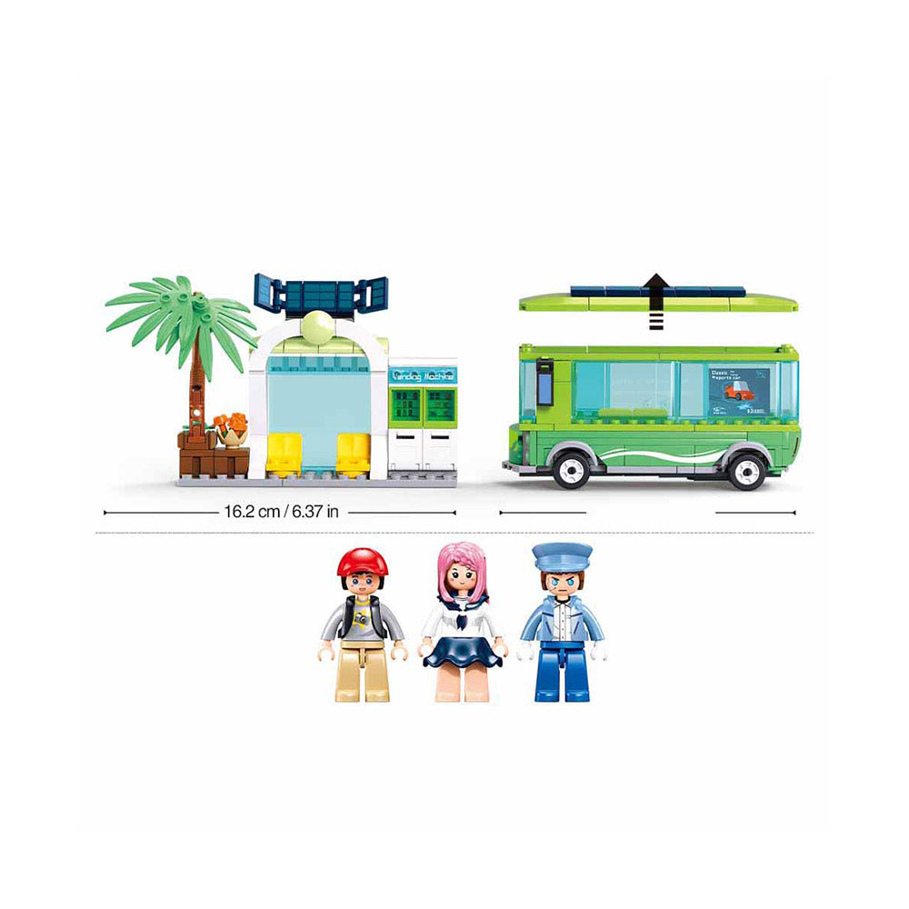 Sluban Metropolis Electric Bus Building Set M38-B1261 | 239 Pieces