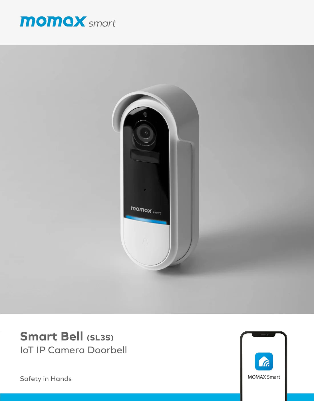 Momax SL3S Smart Video Doorbell 2K | Motion Alerts