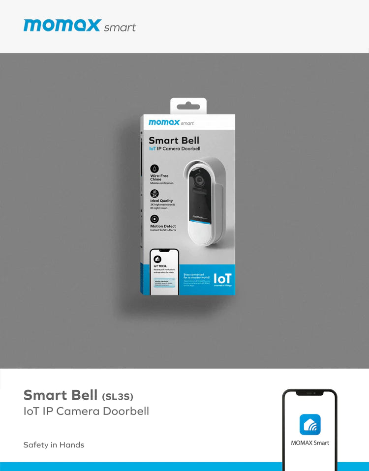 Momax Smart Bell IoT IP Camera Doorbell