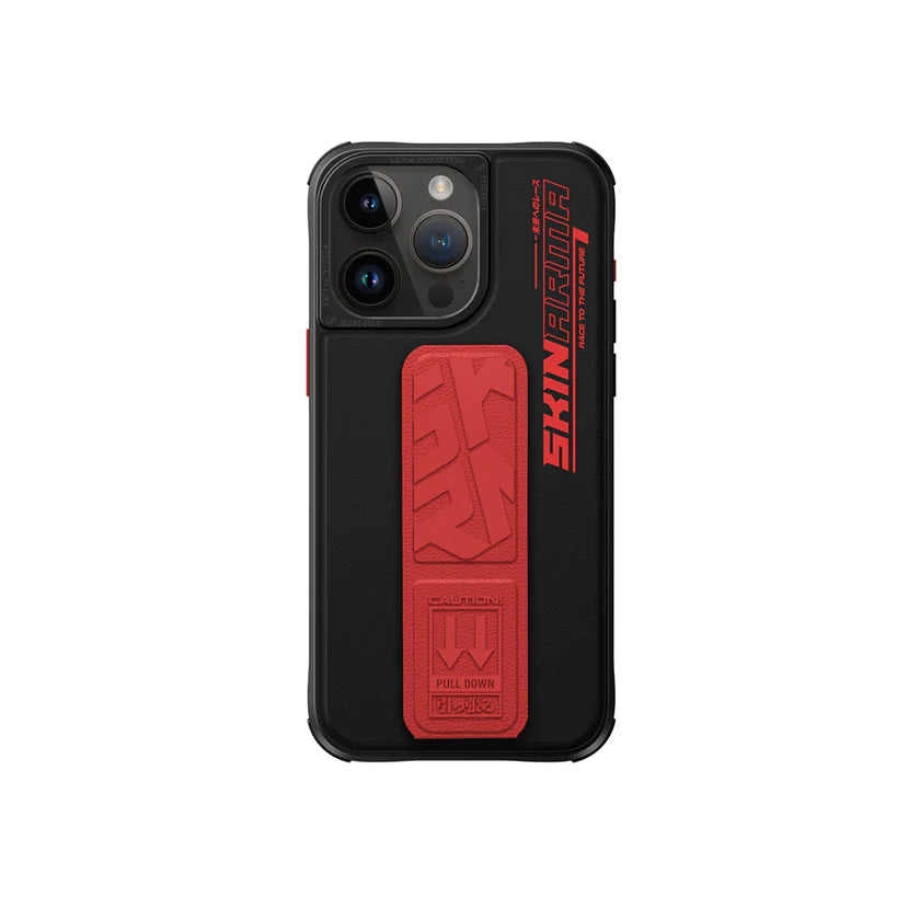 SKINARMA iPhone 15 Pro 6.1 Slate (GRIP-STAND) - Orange SKINARMA iPhone 15 Pro 6.1 Slate (GRIP-STAND) - Orange