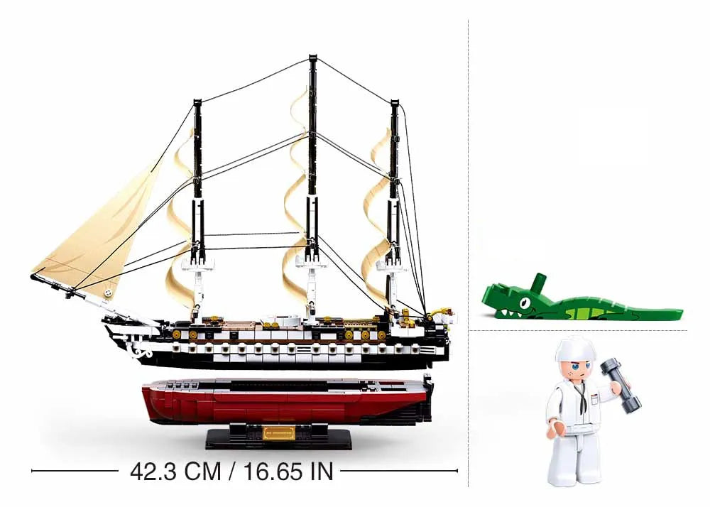 سفينة حربية USS Frigate Sluban | 1118 قطعة نموذج