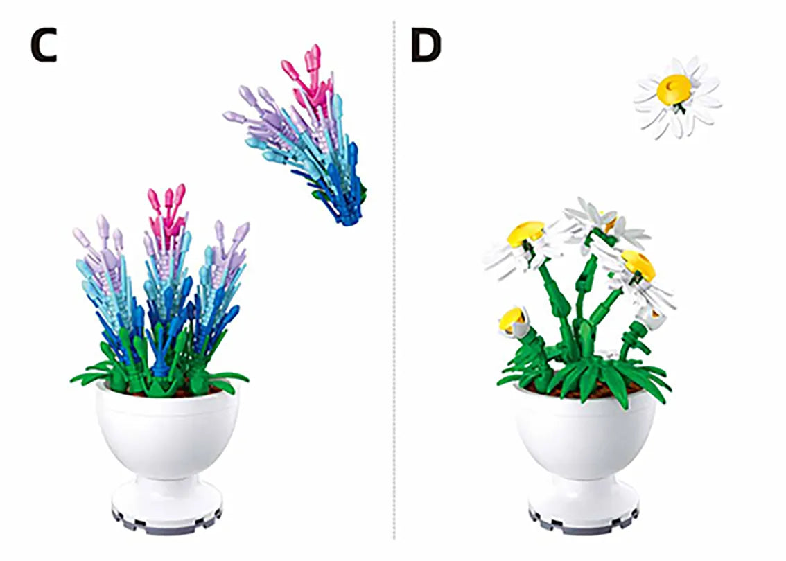 Sluban Potted Plants Garden – Set M38-B1077 | Kids Building Toy