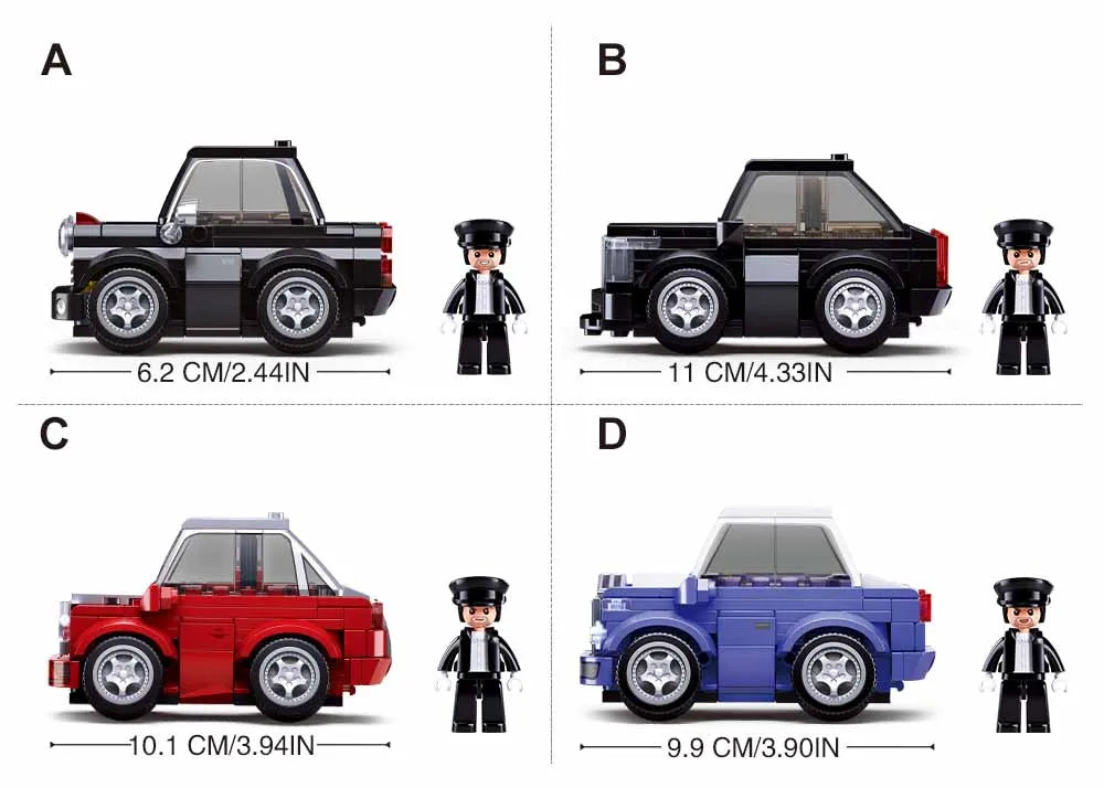 Sluban MCAR Hell of Flush 1-4 | Set M38-B1202 | Kids Building Toy